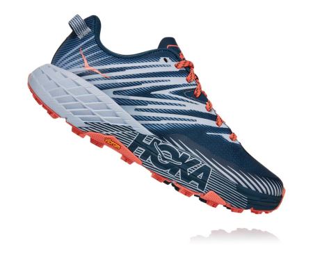 Hoka One One Speedgoat 4 - Adidasi Alergare Dama Albastri | RO-nq6eoj3